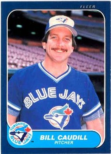 #55 Bill Caudill - Toronto Blue Jays - 1986 Fleer Baseball