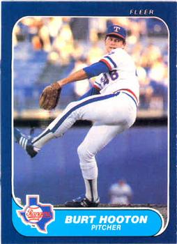 #563 Burt Hooton - Texas Rangers - 1986 Fleer Baseball