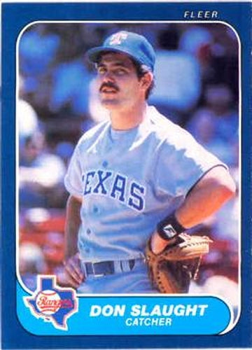 #572 Don Slaught - Texas Rangers - 1986 Fleer Baseball