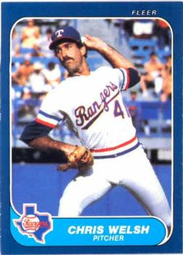 #576 Chris Welsh - Texas Rangers - 1986 Fleer Baseball