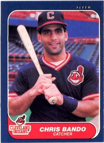 #579 Chris Bando - Cleveland Indians - 1986 Fleer Baseball