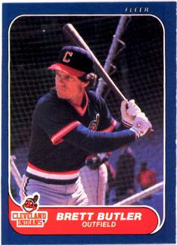 #581 Brett Butler - Cleveland Indians - 1986 Fleer Baseball