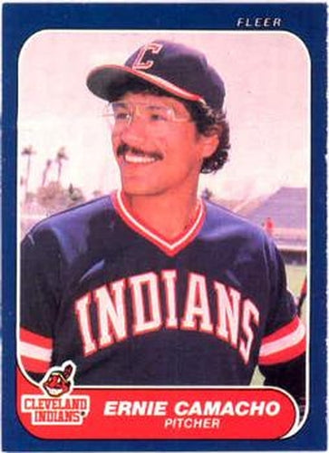 #582 Ernie Camacho - Cleveland Indians - 1986 Fleer Baseball