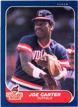 #583 Joe Carter - Cleveland Indians - 1986 Fleer Baseball