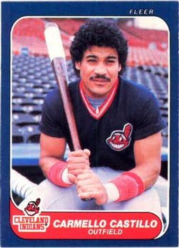 #584 Carmello Castillo - Cleveland Indians - 1986 Fleer Baseball