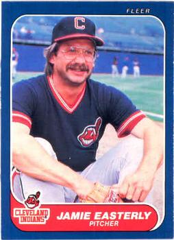 #585 Jamie Easterly - Cleveland Indians - 1986 Fleer Baseball