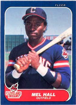 #587 Mel Hall - Cleveland Indians - 1986 Fleer Baseball