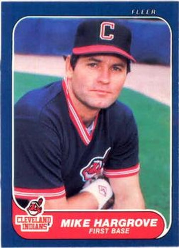 #588 Mike Hargrove - Cleveland Indians - 1986 Fleer Baseball