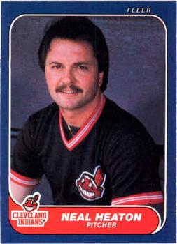 #589 Neal Heaton - Cleveland Indians - 1986 Fleer Baseball