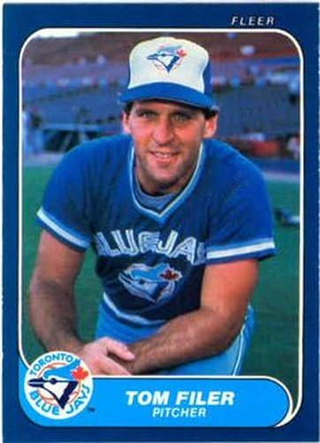 #58 Tom Filer - Toronto Blue Jays - 1986 Fleer Baseball
