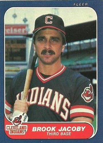 #590 Brook Jacoby - Cleveland Indians - 1986 Fleer Baseball
