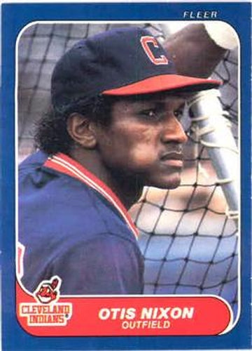 #591 Otis Nixon - Cleveland Indians - 1986 Fleer Baseball