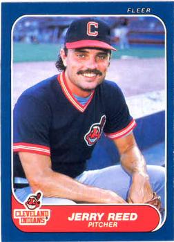 #592 Jerry Reed - Cleveland Indians - 1986 Fleer Baseball