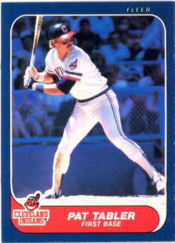 #594 Pat Tabler - Cleveland Indians - 1986 Fleer Baseball
