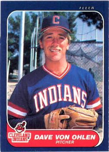 #597 Dave Von Ohlen - Cleveland Indians - 1986 Fleer Baseball