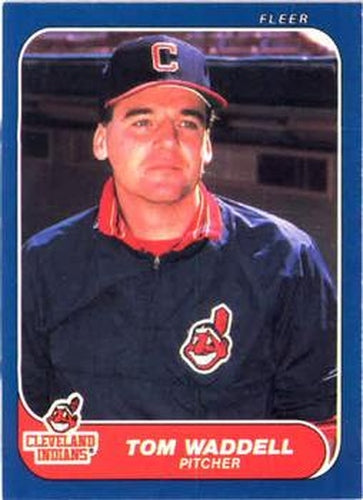 #599 Tom Waddell - Cleveland Indians - 1986 Fleer Baseball
