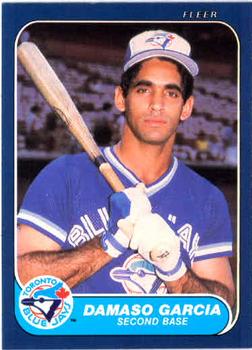 #59 Damaso Garcia - Toronto Blue Jays - 1986 Fleer Baseball