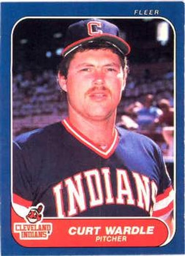 #600 Curt Wardle - Cleveland Indians - 1986 Fleer Baseball