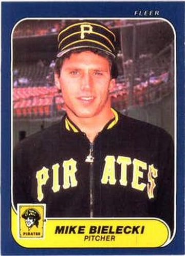 #603 Mike Bielecki - Pittsburgh Pirates - 1986 Fleer Baseball