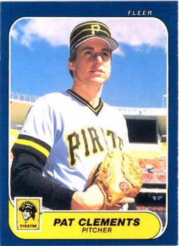 #606 Pat Clements - Pittsburgh Pirates - 1986 Fleer Baseball