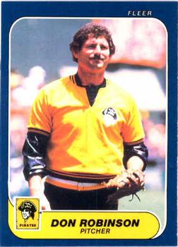 #621 Don Robinson - Pittsburgh Pirates - 1986 Fleer Baseball
