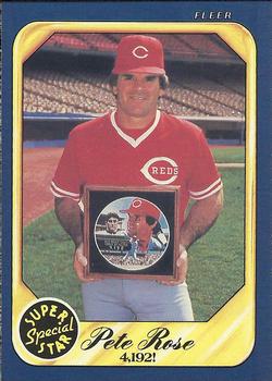 #628 Pete Rose - Cincinnati Reds - 1986 Fleer Baseball