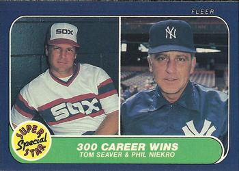 #630 Tom Seaver / Phil Niekro - Chicago White Sox / New York Yankees - 1986 Fleer Baseball