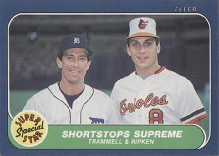 #633 Alan Trammell / Cal Ripken Jr. - Detroit Tigers / Baltimore Orioles - 1986 Fleer Baseball