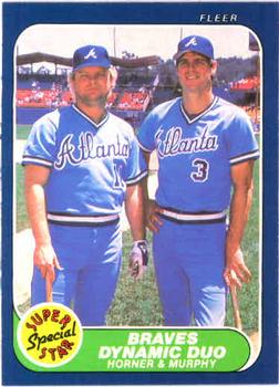 #635 Bob Horner / Dale Murphy - Atlanta Braves - 1986 Fleer Baseball