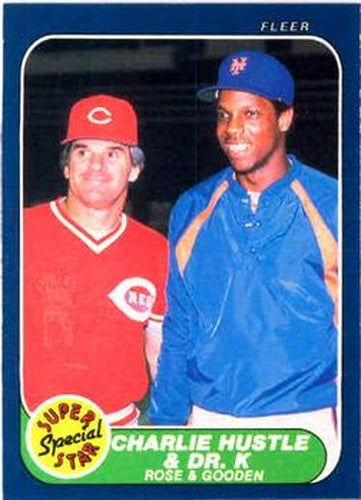 #638 Pete Rose / Dwight Gooden - Cincinnati Reds / New York Mets - 1986 Fleer Baseball