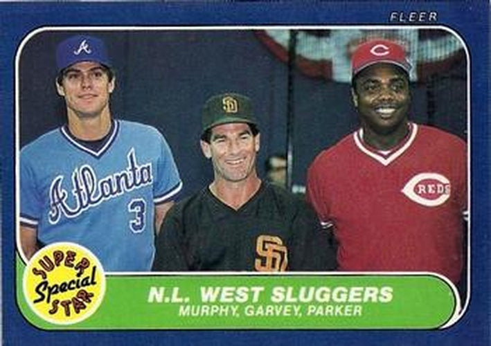#640 Dale Murphy / Steve Garvey / Dave Parker - Atlanta Braves / San Diego Padres / Cincinnati Reds - 1986 Fleer Baseball