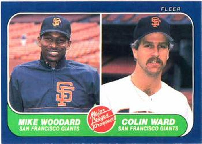 #645 Mike Woodard / Colin Ward - San Francisco Giants - 1986 Fleer Baseball