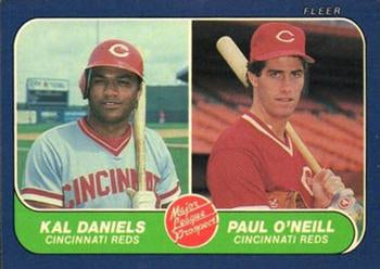 #646 Kal Daniels / Paul O'Neill - Cincinnati Reds - 1986 Fleer Baseball