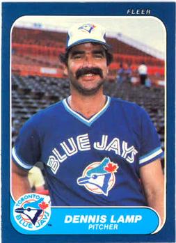#64 Dennis Lamp - Toronto Blue Jays - 1986 Fleer Baseball