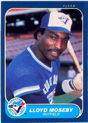 #67 Lloyd Moseby - Toronto Blue Jays - 1986 Fleer Baseball