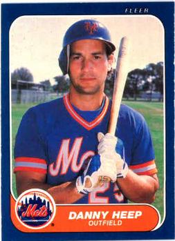 #83 Danny Heep - New York Mets - 1986 Fleer Baseball