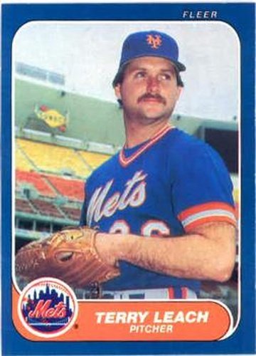 #87 Terry Leach - New York Mets - 1986 Fleer Baseball