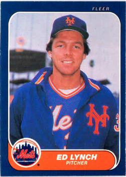 #88 Ed Lynch - New York Mets - 1986 Fleer Baseball