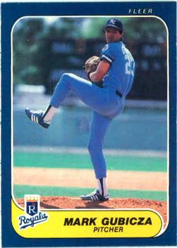#8 Mark Gubicza - Kansas City Royals - 1986 Fleer Baseball