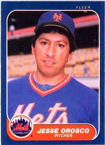 #90 Jesse Orosco - New York Mets - 1986 Fleer Baseball