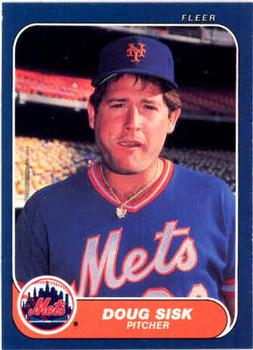 #94 Doug Sisk - New York Mets - 1986 Fleer Baseball