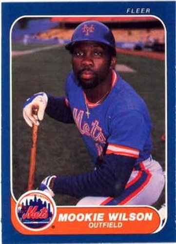 #97 Mookie Wilson - New York Mets - 1986 Fleer Baseball