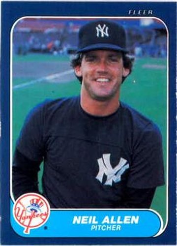 #98 Neil Allen - New York Yankees - 1986 Fleer Baseball