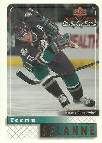 #1 Teemu Selanne - Anaheim Mighty Ducks - 1999-00 Upper Deck MVP Stanley Cup Edition Hockey