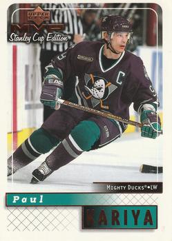 #2 Paul Kariya - Anaheim Mighty Ducks - 1999-00 Upper Deck MVP Stanley Cup Edition Hockey