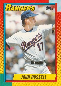 #107T John Russell - Texas Rangers - 1990 Topps Traded Baseball