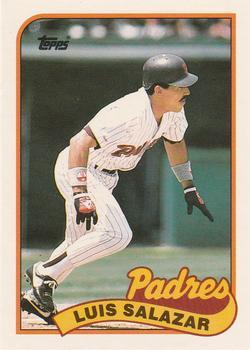 #107T Luis Salazar - San Diego Padres - 1989 Topps Traded Baseball