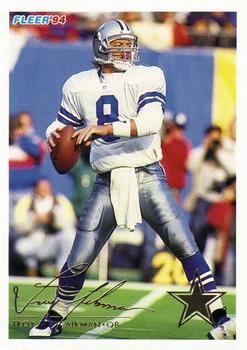 #107 Troy Aikman - Dallas Cowboys - 1994 Fleer Football