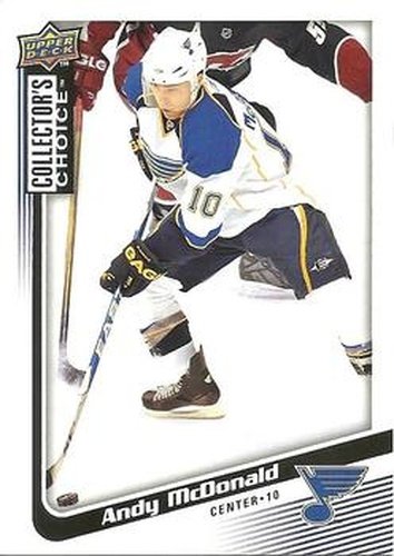 #107 Andy McDonald - St. Louis Blues - 2009-10 Collector's Choice Hockey