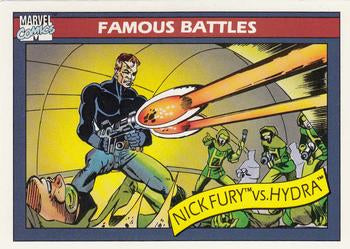 #107 Nick Fury vs. Hydra - 1990 Impel Marvel Universe
